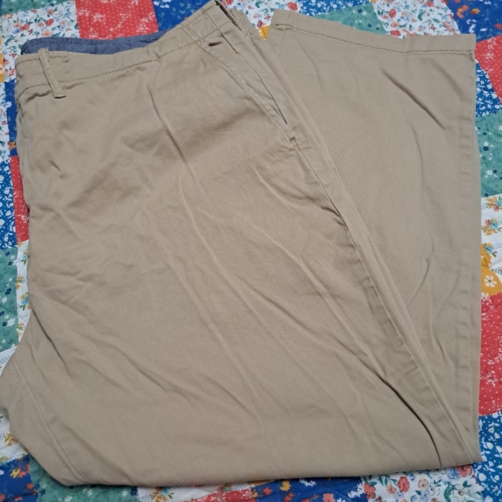 Men's Mutual Weave Straight Khaki Pants 44x30